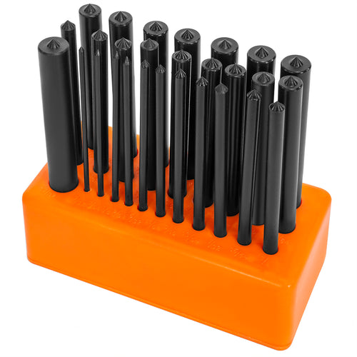 28 PC 3/32" - 1/2" Transfer Punch Set 4-7/8" Long Punches Toolmaker & Machinists