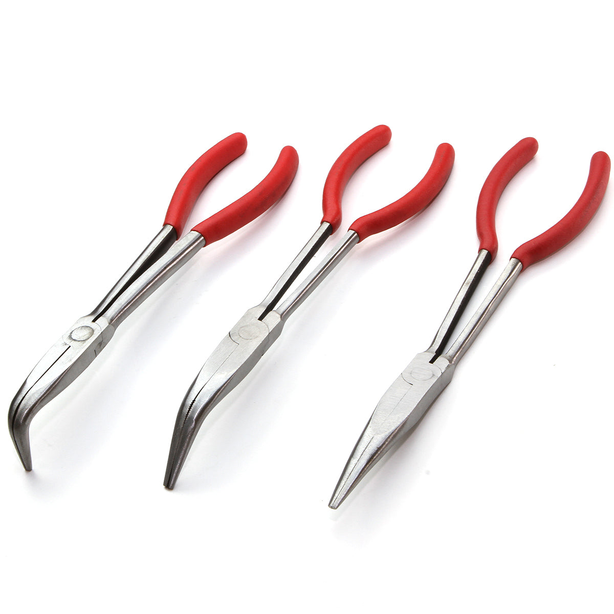 XtremepowerUS 9pc Long Reach Plier 11" Mechanics Electricians Craft W/ Pouch