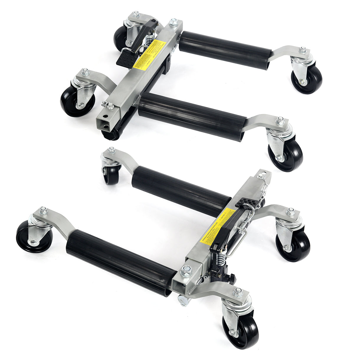 Stark USA 2PCS Car Dolly Hydraulic Lift Roller Vehicle Positioning Tow 1500LBS