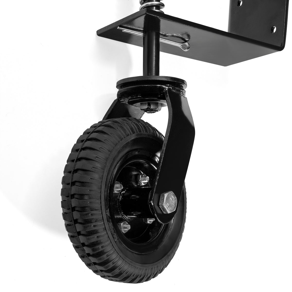 Stark Heavy-Duty Gate Wheel Steel Spring Loaded Hardware Fence Swivel Caster