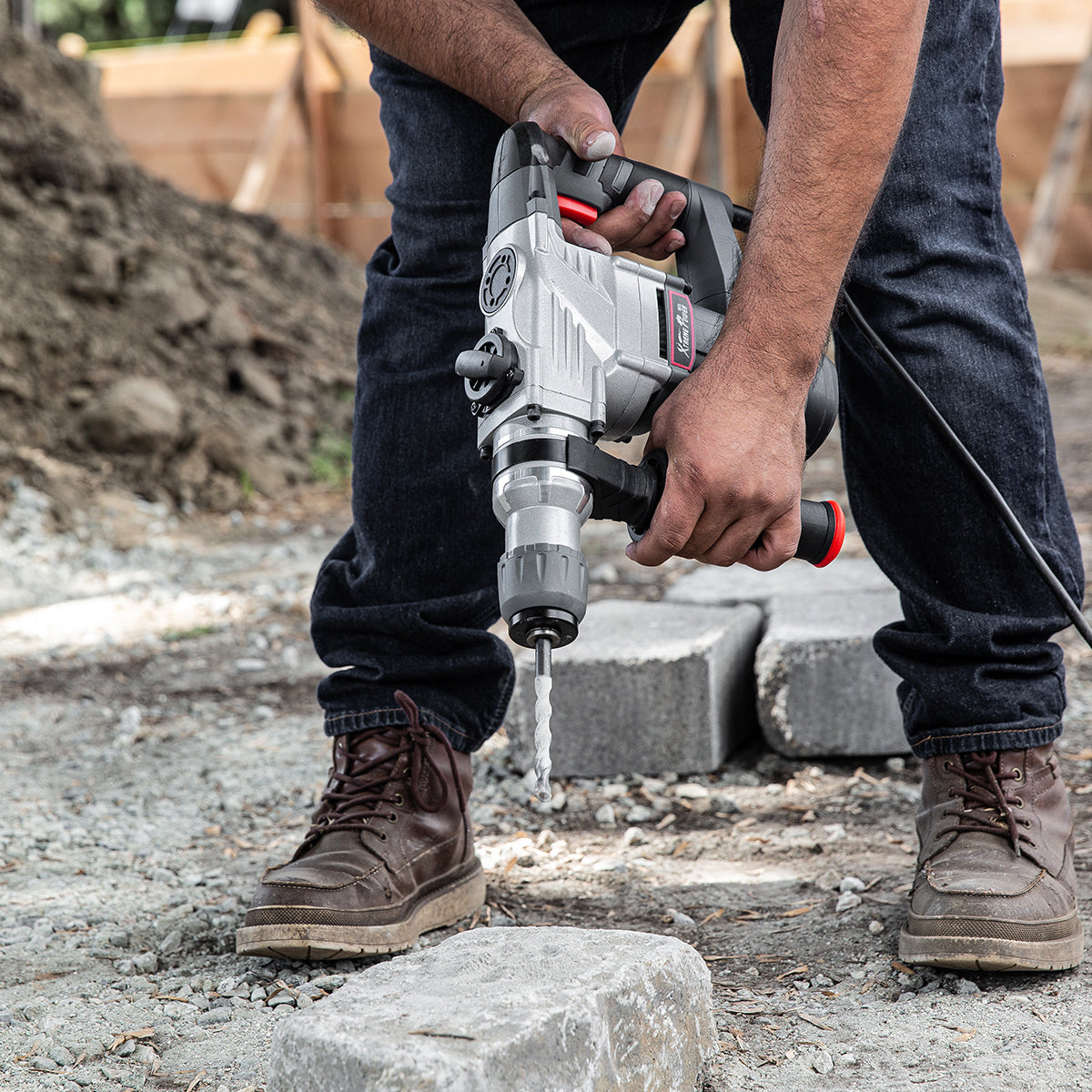 XtremepowerUS 1180W Rotary Hammer Drill Bits Electric 1-1/4" SDS Variable Speed