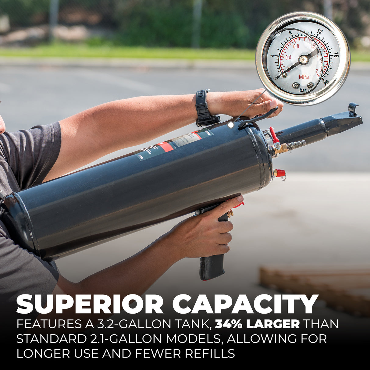 Inflator Blaster Air Bead Seater Tire Seating ATV Tractor Truck 116PSI 3.2Gallon