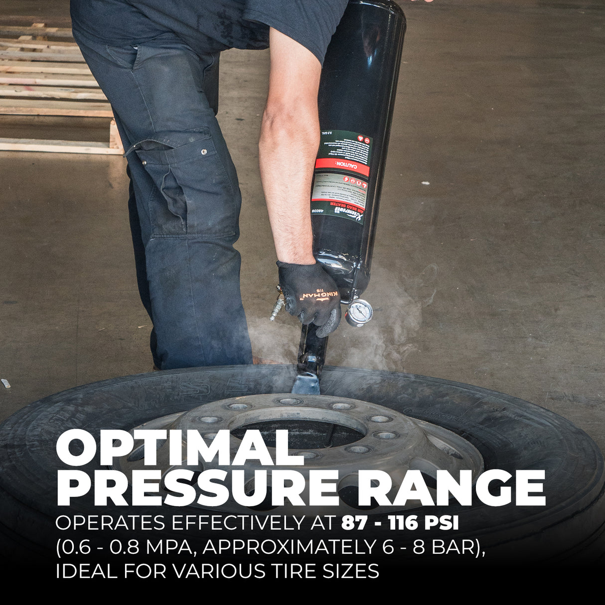 Inflator Blaster Air Bead Seater Tire Seating ATV Tractor Truck 116PSI 3.2Gallon