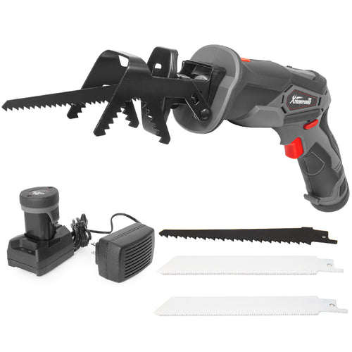 XtremepowerUS 47521 Reciprocating Saw w/Clamping Jaw & 3 Saw Blades 12V