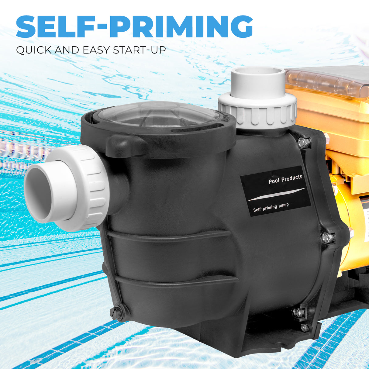 XtremepowerUS Swimming Pool Pump Variable Speed 1.5HP Digital LCD In-Ground