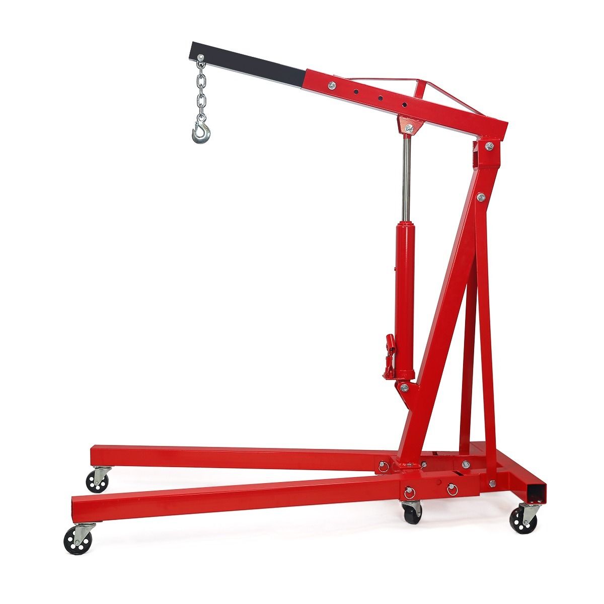 Stark USA 2 TON Red Color 4000 lb Engine Motor Hoist Cherry Picker Shop Crane