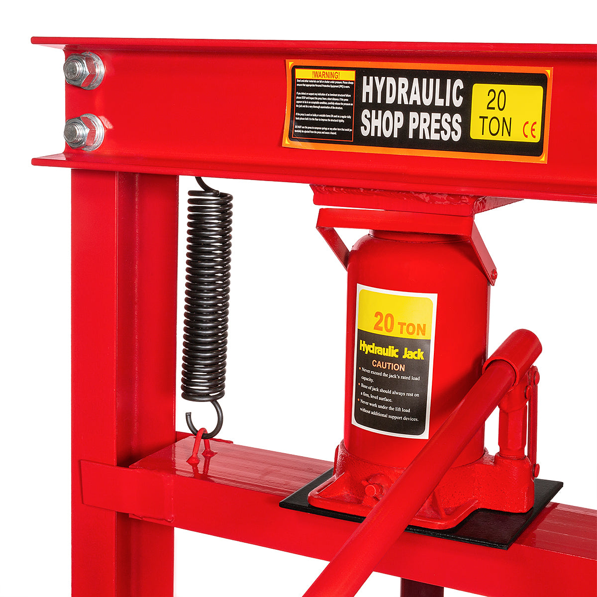 Stark USA 20 Ton Capacity Floor Type Hydraulic Shop Press H-Frame Jack Stand