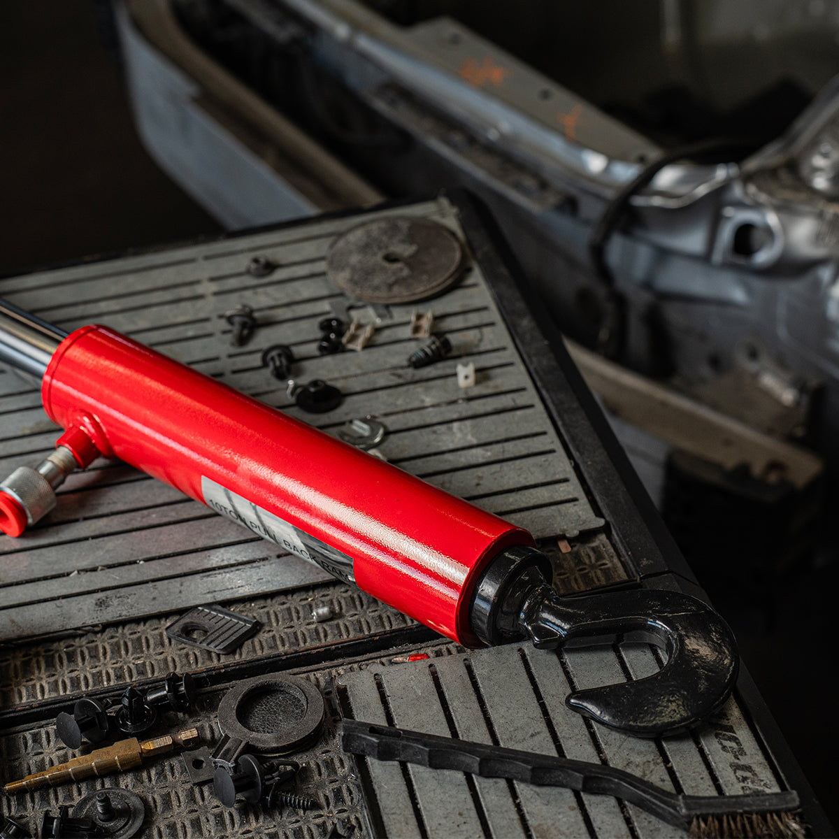 XtremepowerUS 10 Ton Hydraulic Pull Back Ram Porta Power Frame Machine Puller