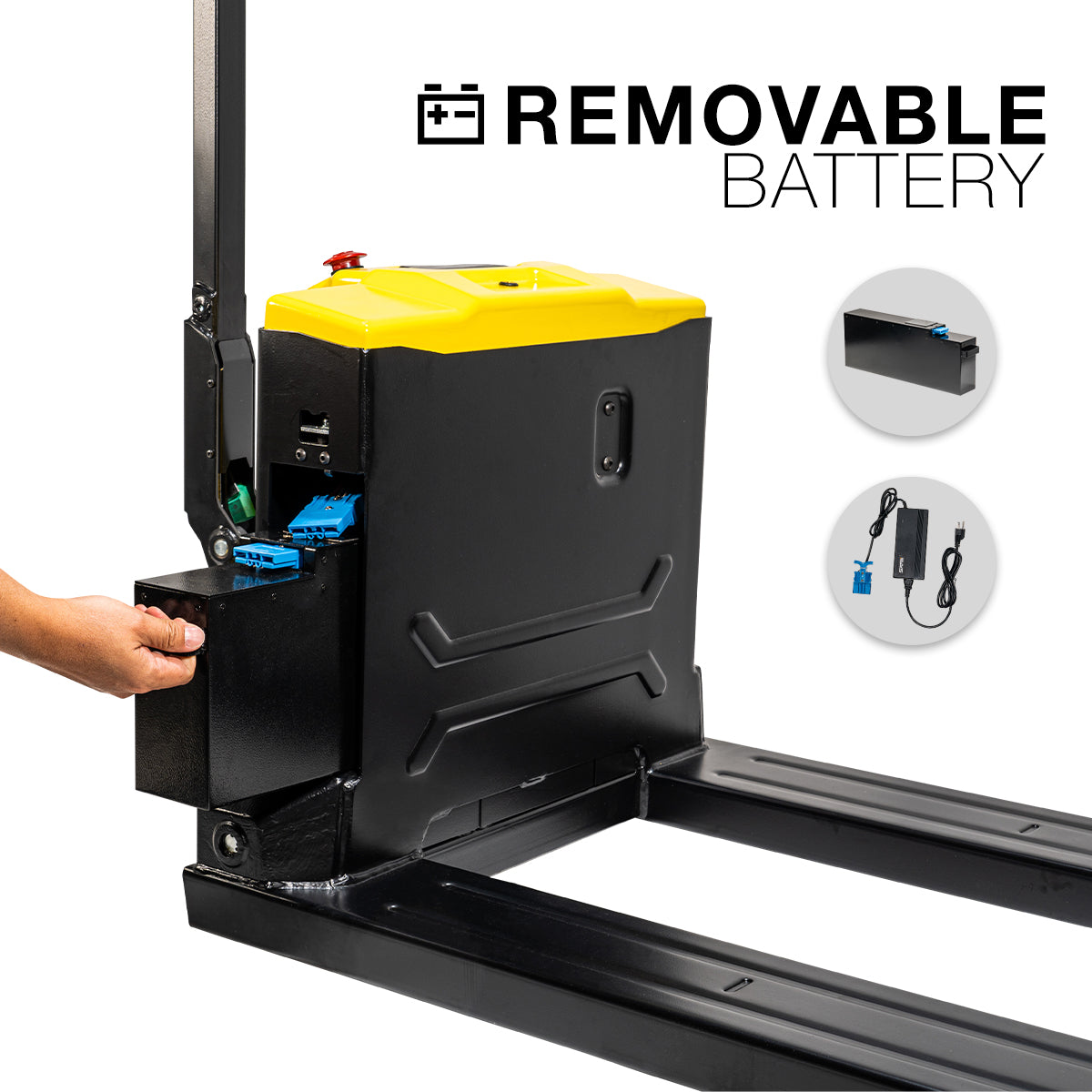 Stark USA 2 Set Fully-Electric Pallet Jack 3,300LBS Motorized 1.5T Jack Set