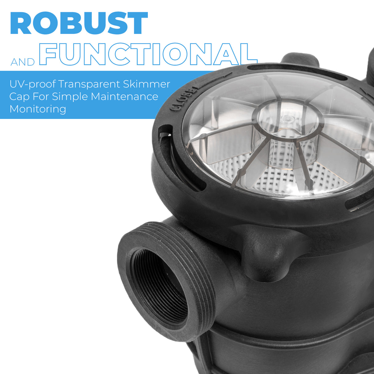 XtremepowerUS Swimming Pool Pump Variable Speed 1.5HP Digital LCD In-Ground