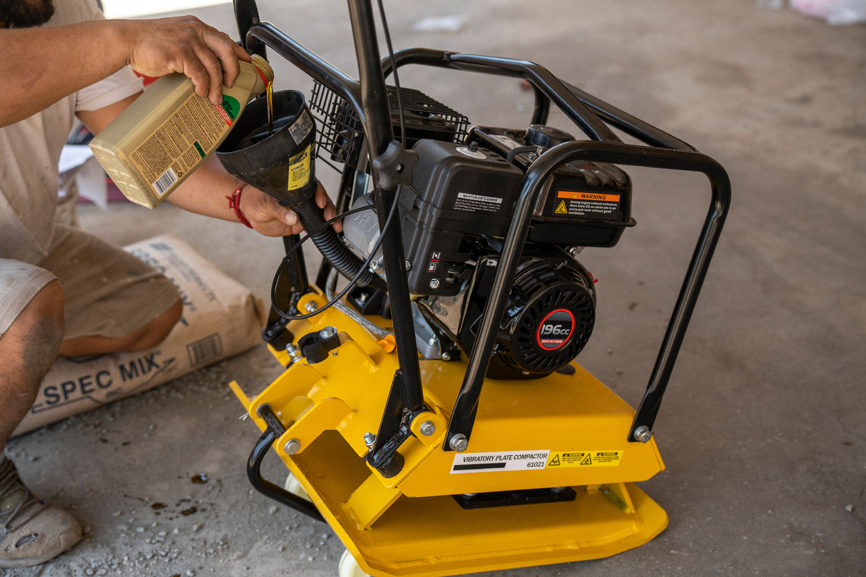 Stark USA 6.5hp Heavy Duty Walk-Behind Vibration Plate Compactor 2248lbs 196cc EPA Engine