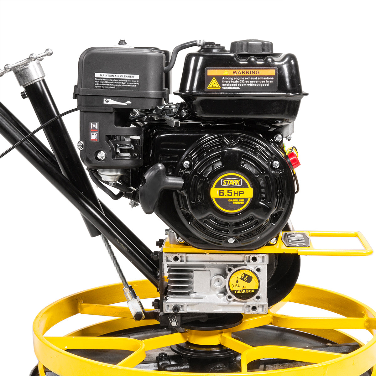 Stark USA 6.5HP Walk-Behind Trowel Concrete Cement Surface Smooth w/ Float Pan