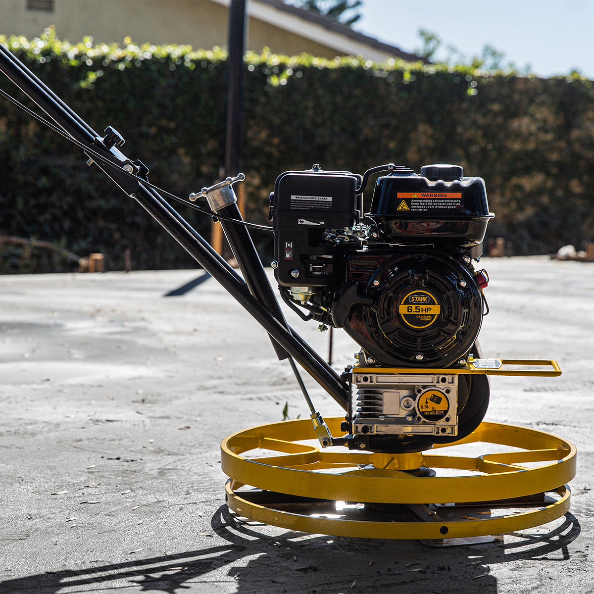 Stark USA 6.5HP Walk-Behind Trowel Concrete Cement Surface Smooth w/ Float Pan