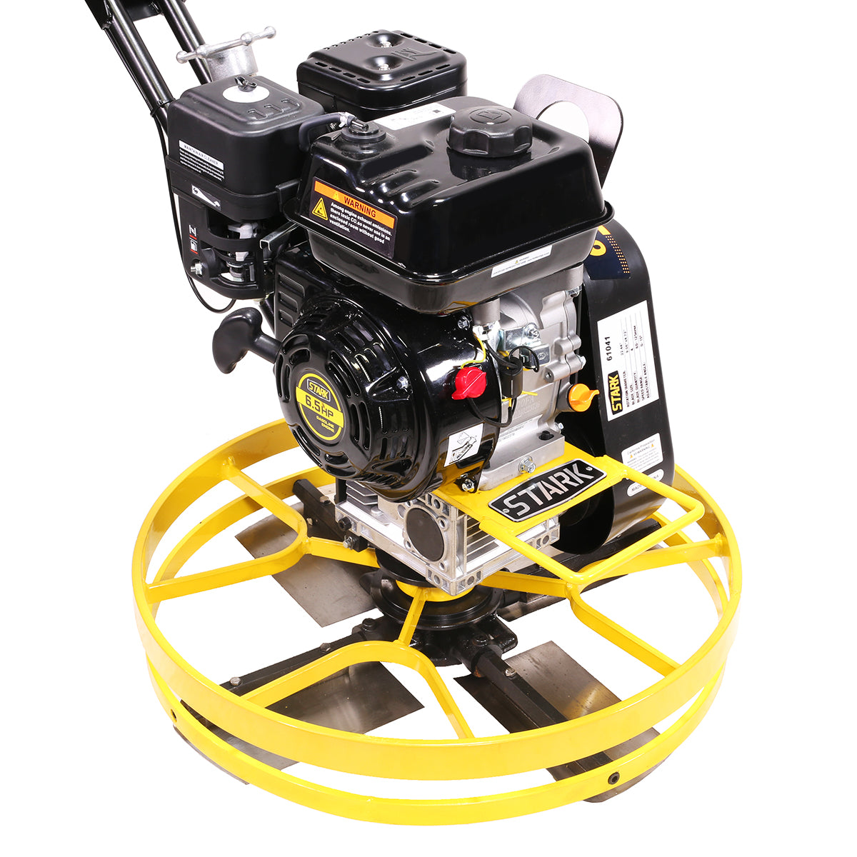Stark USA 6.5HP Walk-Behind Cement Trowel 22" Float Pan Blade 196cc Gas-Powered Smooth Concrete Surface Finisher