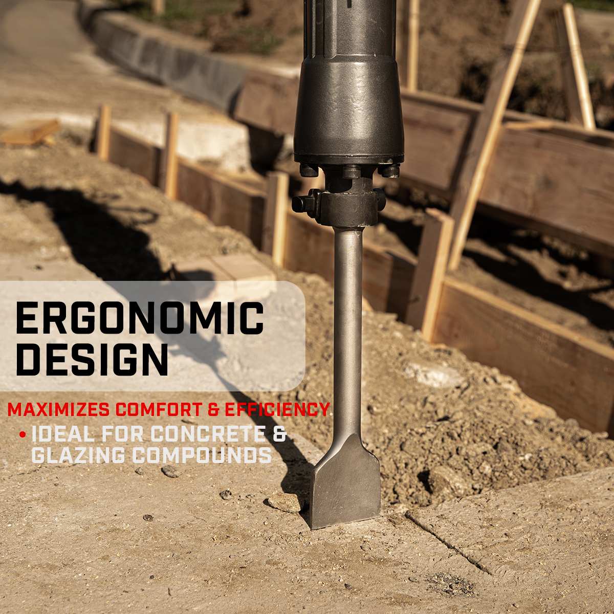 XtremepowerUS Flat Chisel 1-1/8" Hex Scraping Bit for Demolition Jack Hammer