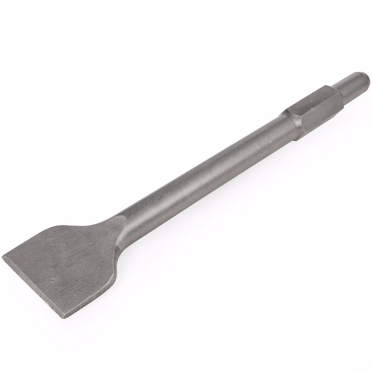 XtremepowerUS Flat Chisel 1-1/8" Hex Scraping Bit for Demolition Jack Hammer