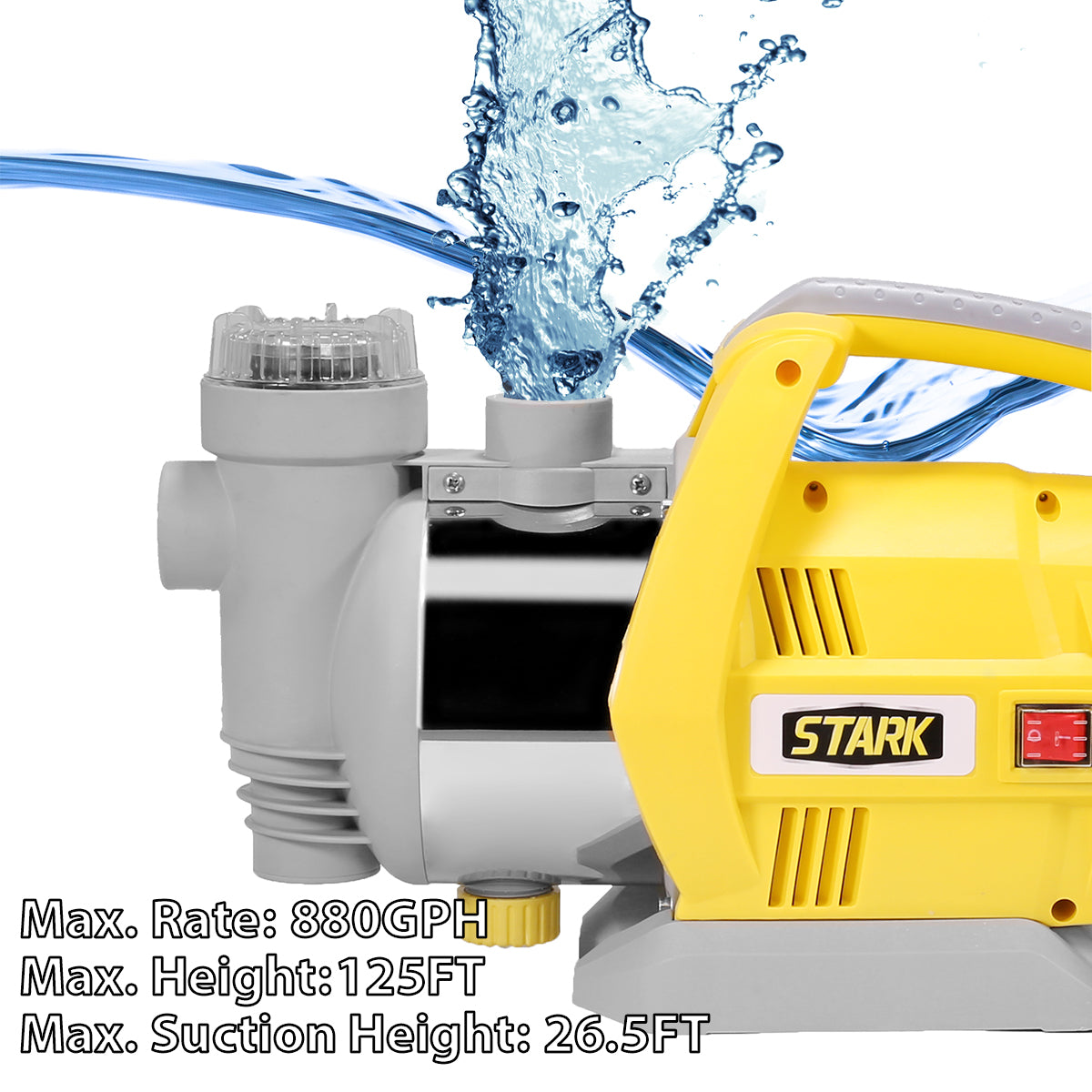 XtremepowerUS 1.0HP 1" inch Water Jet Pump Shallow Garden Lawn Sprinkler System