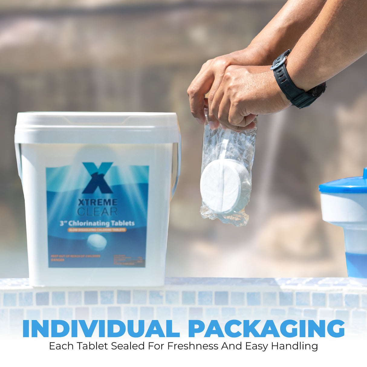 XtremepowerUS 3" Chlorine Tablets Swimming Pools Individually Wrapped