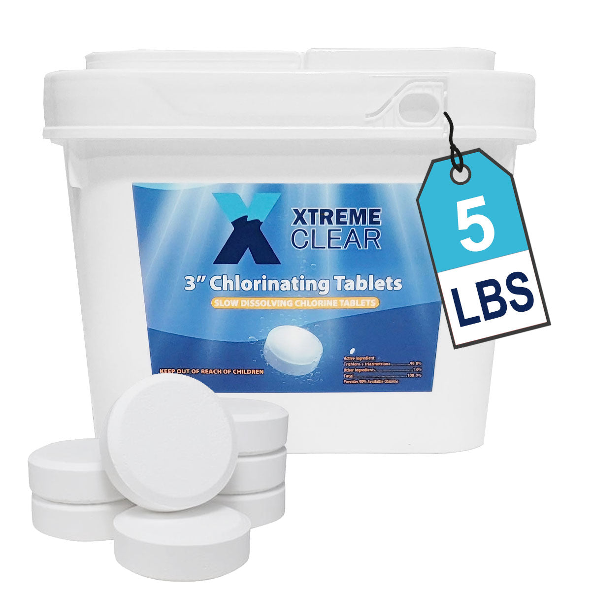 XtremepowerUS 3" Chlorine Tablets Swimming Pools Individually Wrapped Set