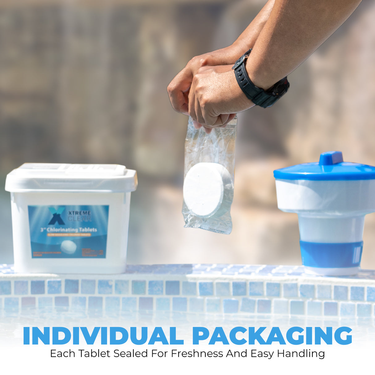 XtremepowerUS 3" Chlorine Tablets Swimming Pools Individually Wrapped Set