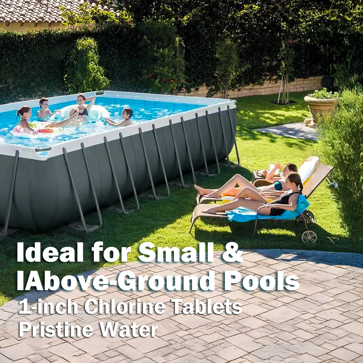 XtremepowerUS Chlorine Tablets Swimming Pools Individually Wrapped Set