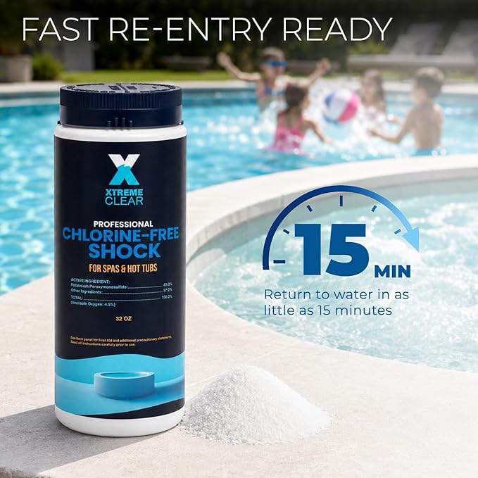 XtremepowerUS XtremeClear Non-Chlorine Spa & Pool Shock Oxidizer, 32 oz