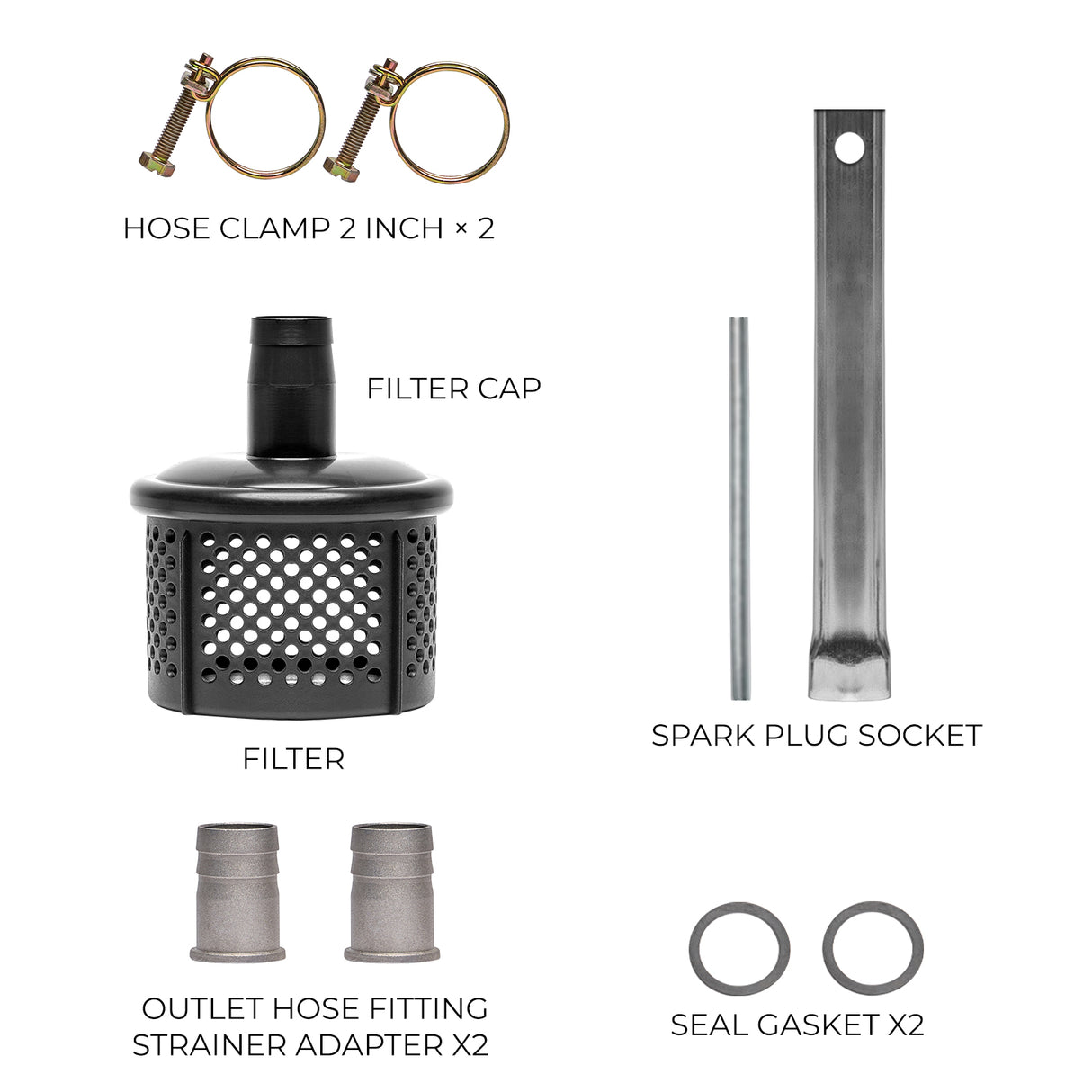 XtremepowerUS Portable 79CC Gas Gasoline Water Pump 3HP 4-Stroke Engine 36GPM 1-Inch