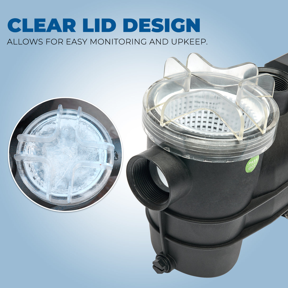 XtremepowerUS 3/4 HP High Flo for Above Ground Swimming Pool Pump w/ Strainer