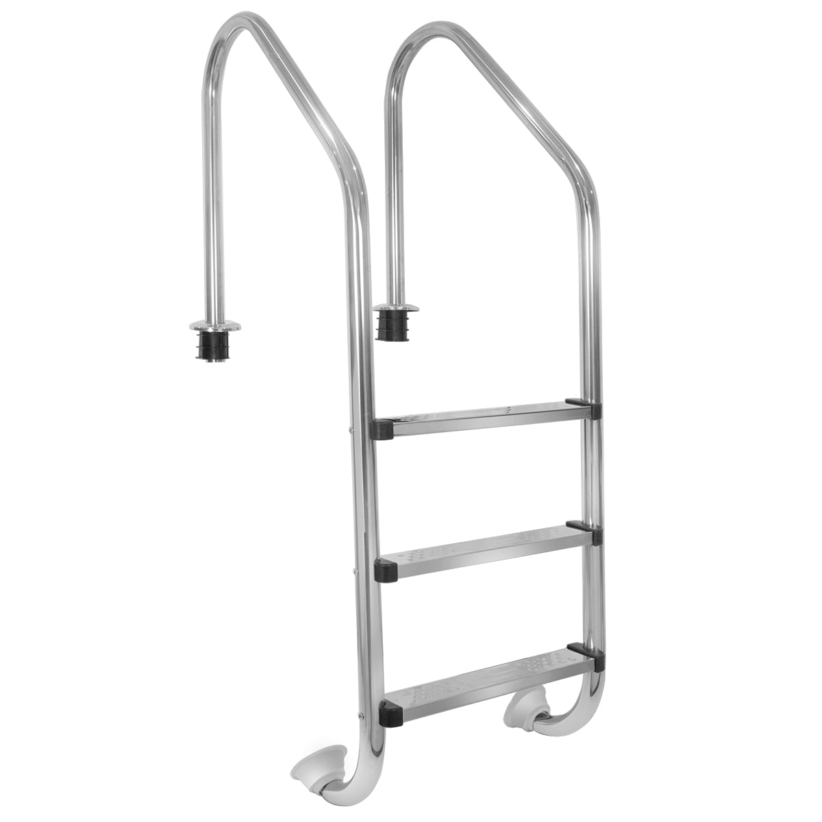 XtremepowerUS 3-Step Stainless Steel Swimming Pool Ladder For In-Ground Pools