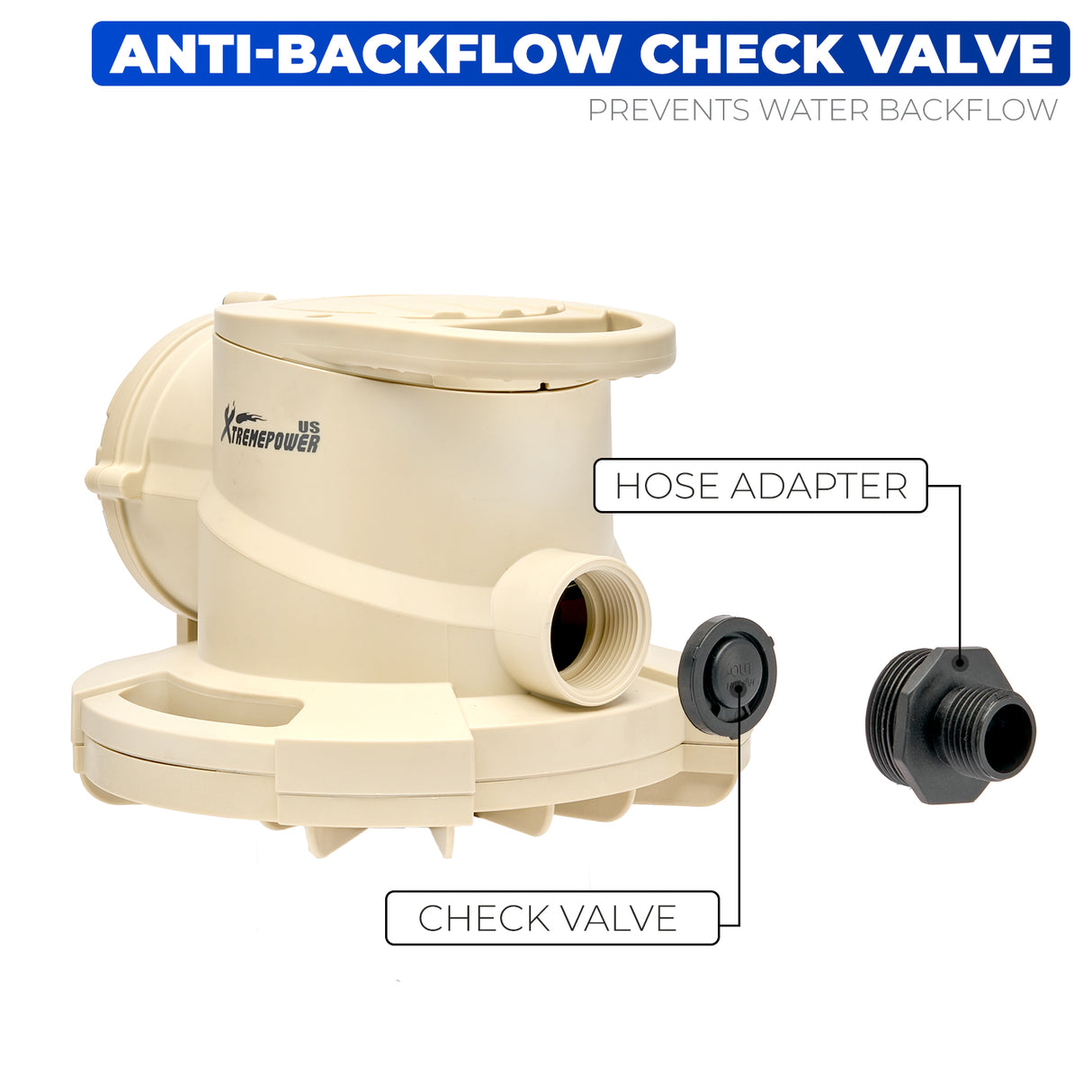 XtremepowerUS Automatic/Manual Swimming Pool Cover Water Pump 1743 GPH 1/2HP