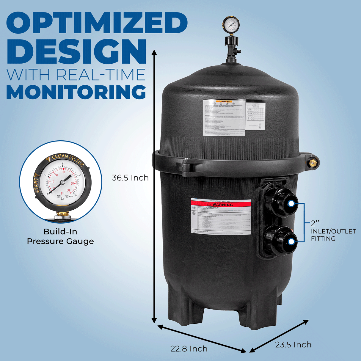 XtremepowerUS Maximum Clean Clear Plus Inground Swimming Pool SPA 4 Cartridge