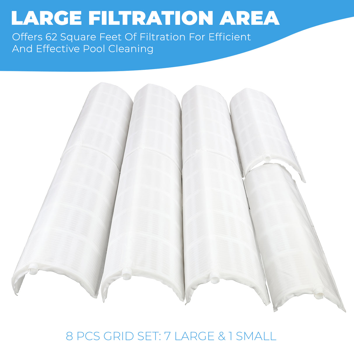 XtremepowerUS 60 Sq.ft DE Filter Grids Replace Unicel FS-2005, PFS3060, Filbur FC-9550, Hayward Pro-Grid DE6020 (DEX6000DA), MicroClear DE6000