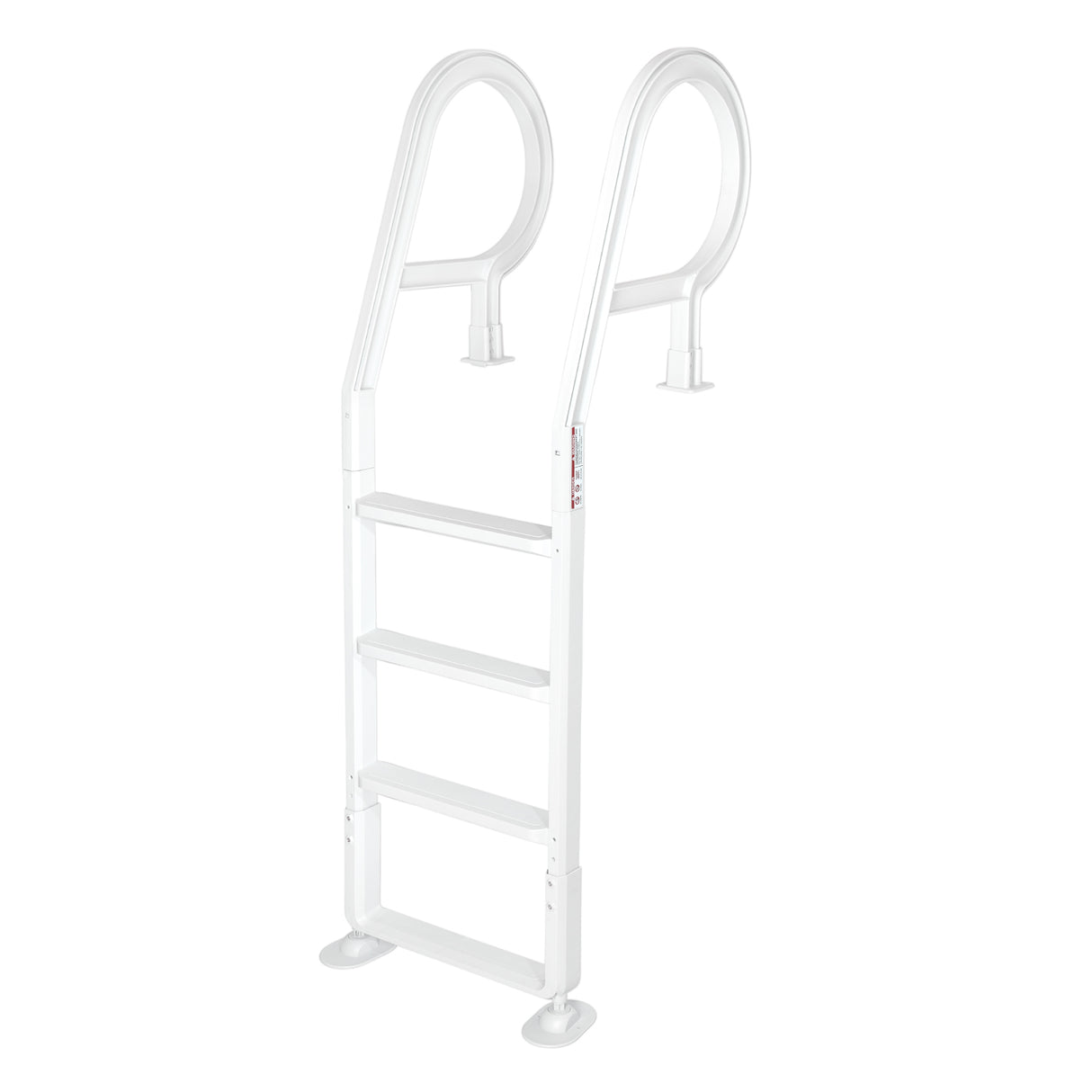 XtremepowerUS Adjustable Swimming Pool Ladder 4-Step for Entry Exit Ladder