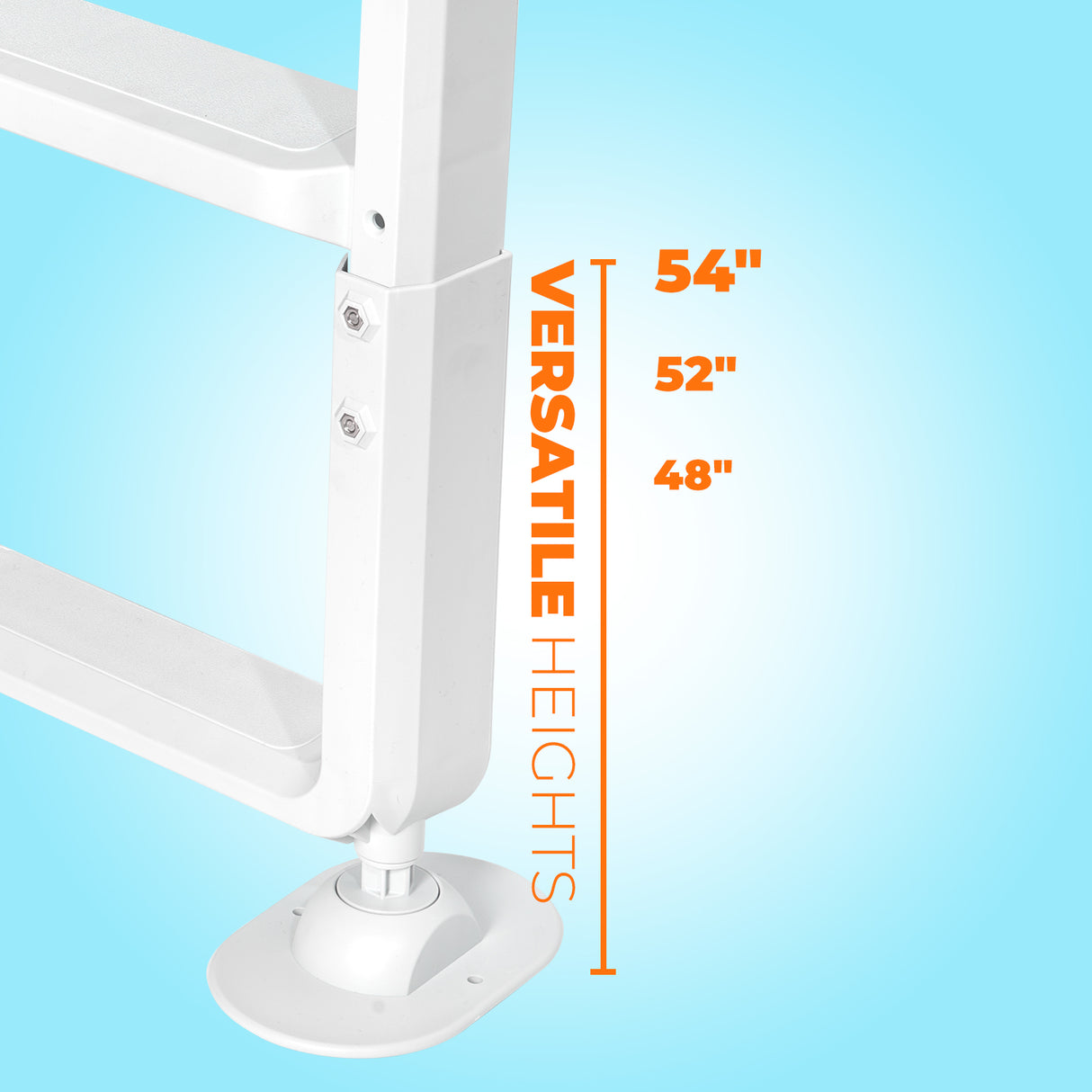 XtremepowerUS Adjustable Swimming Pool Ladder 4-Step for Entry Exit Ladder