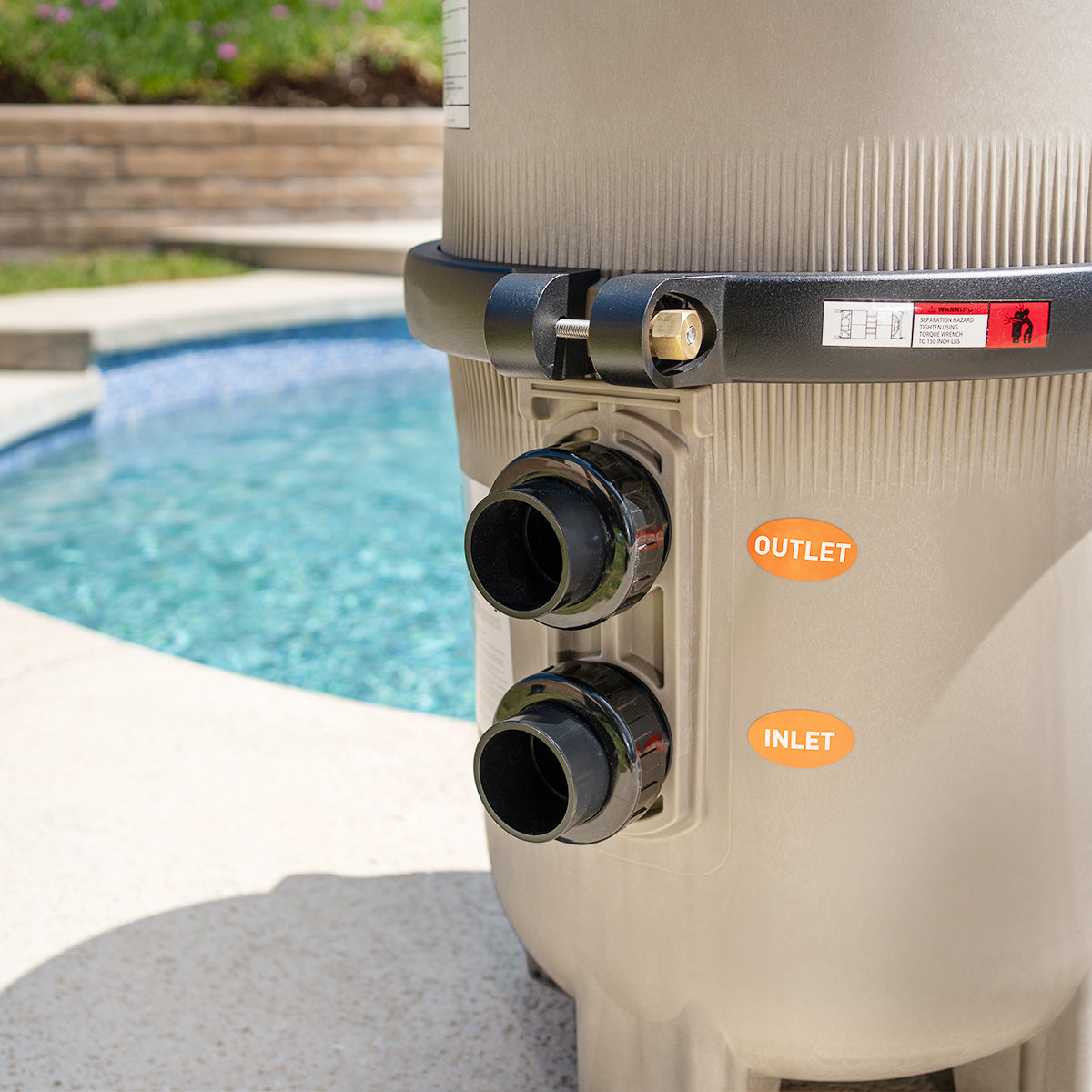 Maximum Clean Inground Swimming DE Pool Filter 48 sq. ft. 96 Gallons Per Minutes