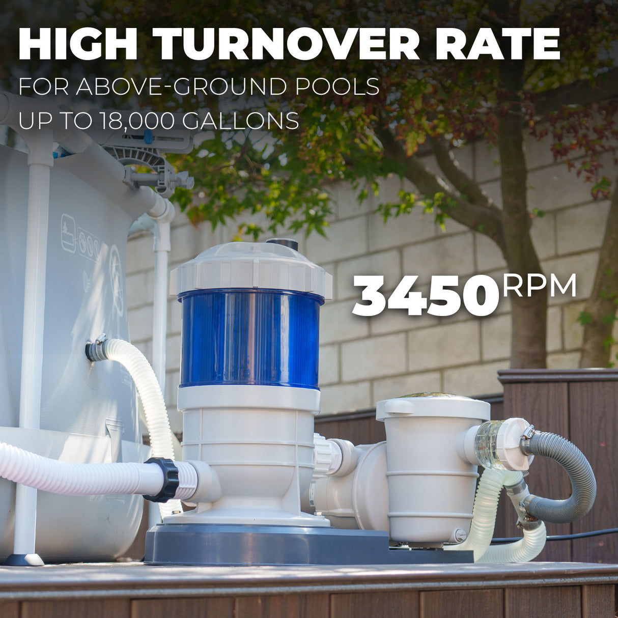 XtremepowerUS Pool Filter Cartridge System for Above Ground Pool w/Pump