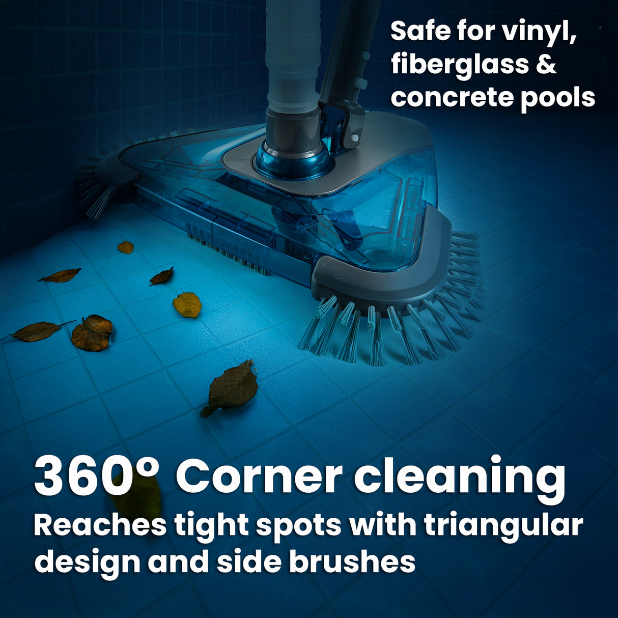 XtremepowerUS Pool Vacuum Head with Side Brushes Triangle Head