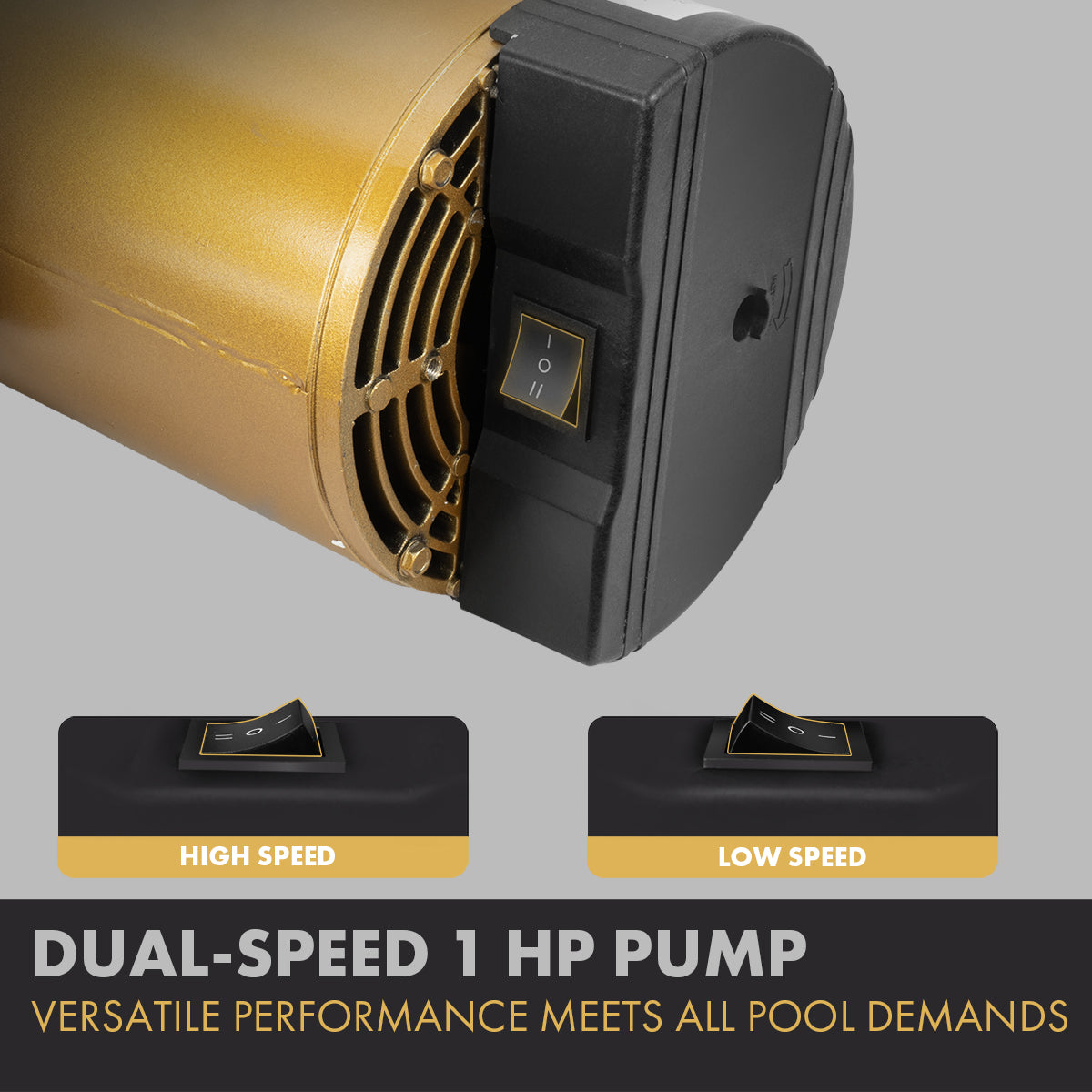 XtremepowerUS High Flow Inground Swimming Pool Pump 1.0HP With Strainer Filter Pump In Ground Super Flow