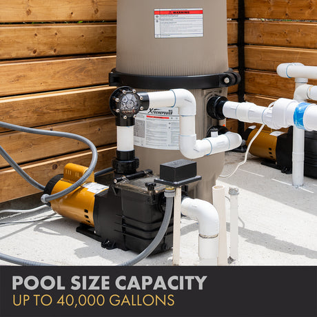 XtremepowerUS High Flow Inground Swimming Pool Pump 1.0HP With Strainer Filter Pump In Ground Super Flow