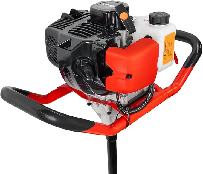 XtremePowerUS 52CC 2-Stroke Gas Powered Earth Auger, Post Hole Digger with 6" Digger Auger Bit