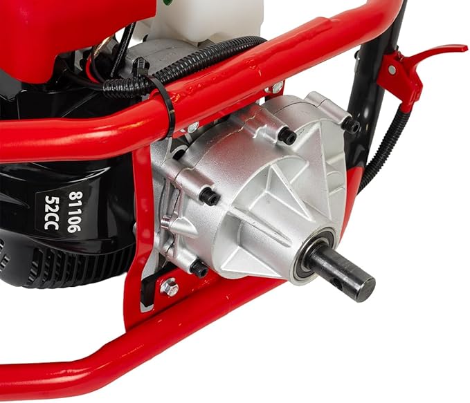 XtremePowerUS 52CC 2-Stroke Gas Powered Earth Auger, Post Hole Digger with 6" Digger Auger Bit