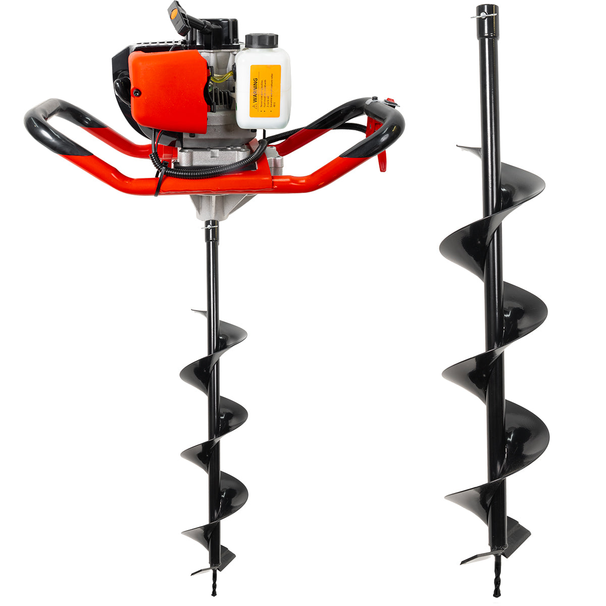 XtremePowerUS 52CC 2-Stroke Gas Powered Earth Auger, Post Hole Digger with 6" Digger Auger Bit