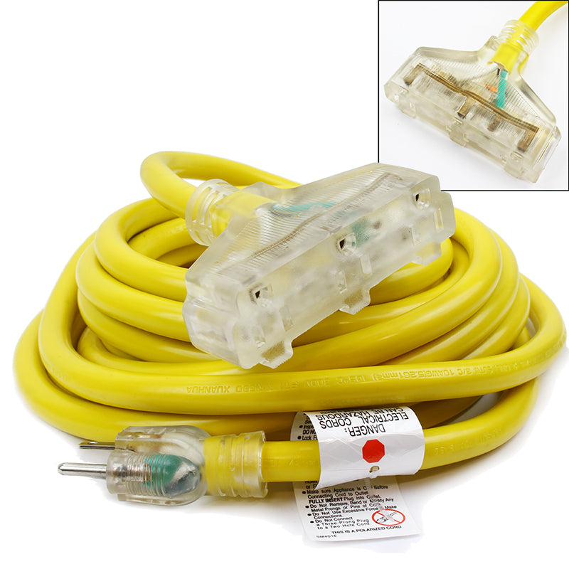 XtremepowerUS 25/50Ft 10/12 Gauge industrial power Electrical Extension Cords