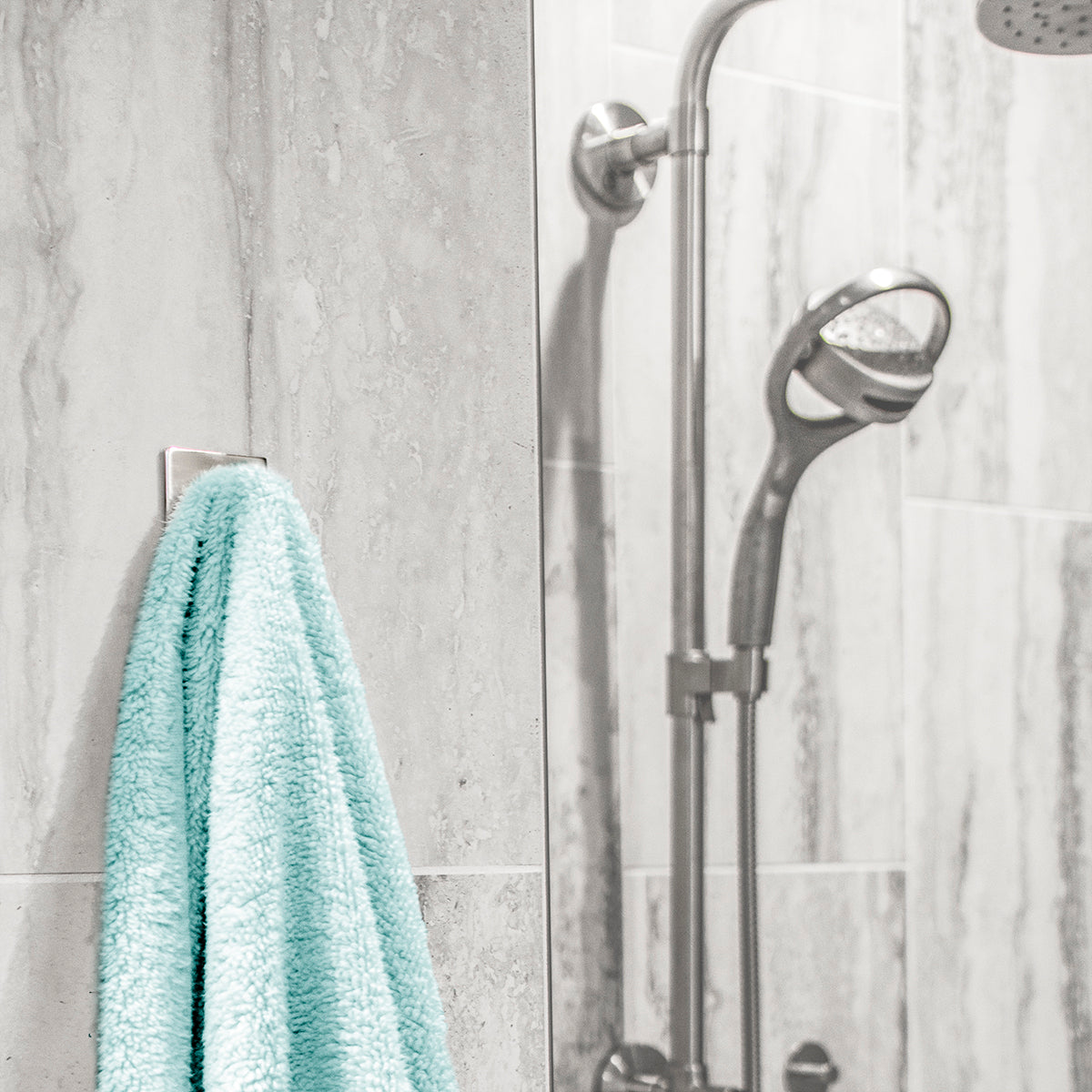 Barton 4 Pack Self Adhesive Hanger Hooks Stick On Wall Towel / Coat Hanging Hook