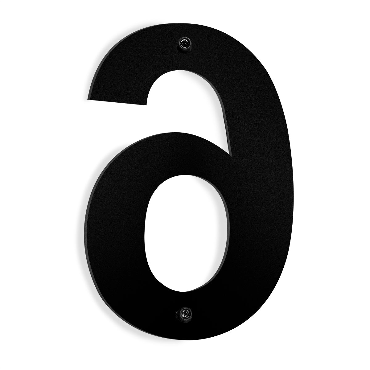 Barton 6" House apt hotel Letter Number Black Stainless Steel Satin 0 to 9 ABCD