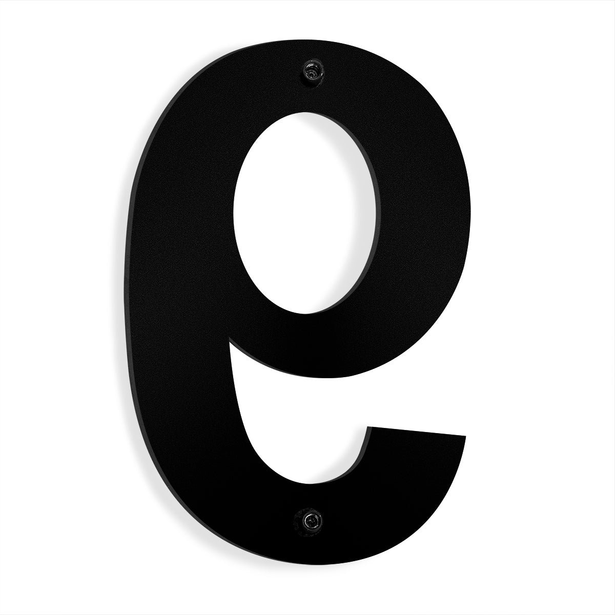 Barton 6" House apt hotel Letter Number Black Stainless Steel Satin 0 to 9 ABCD