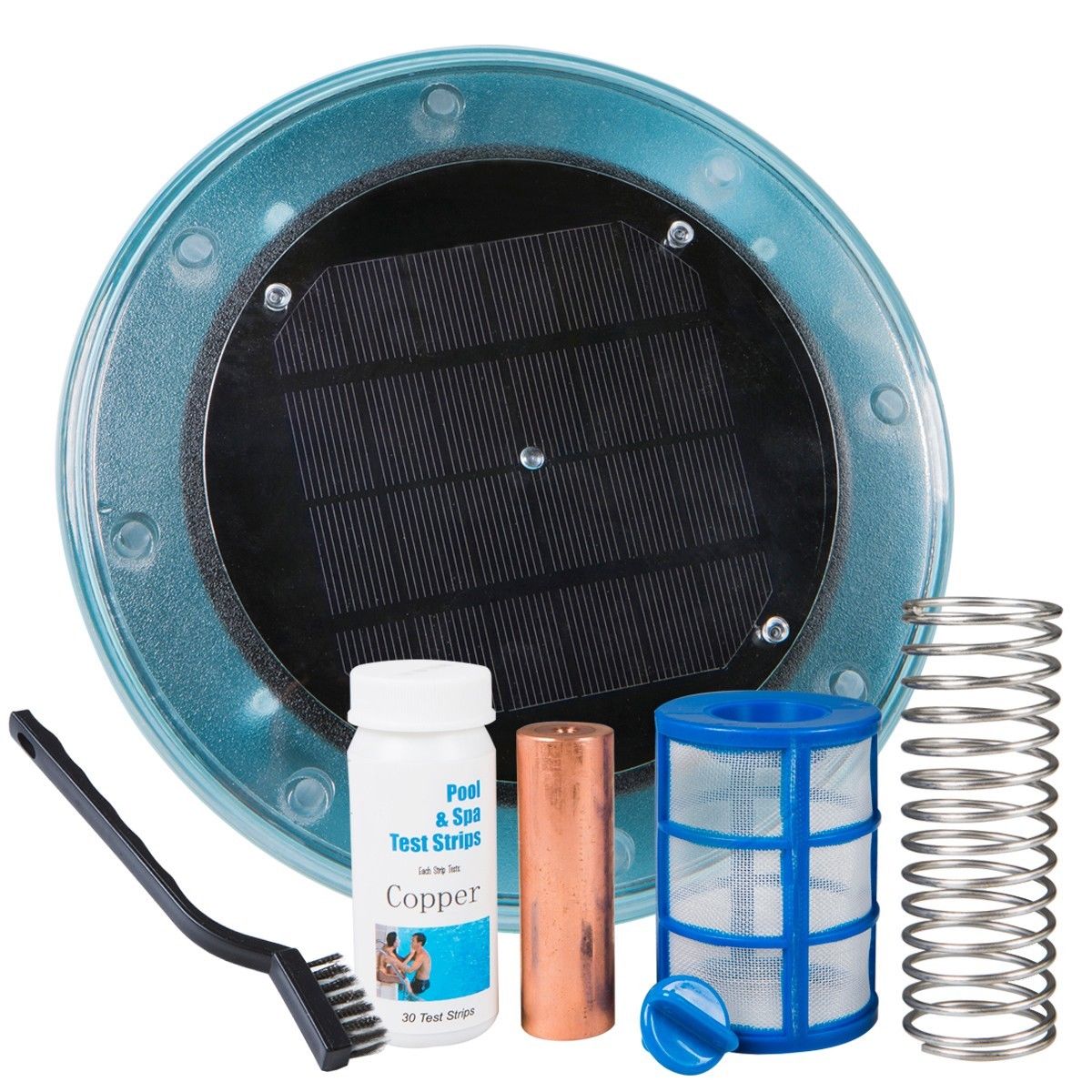 Solar Powered Pool Ionizer Reduce Chlorine for Above Ground or In-Ground Pool