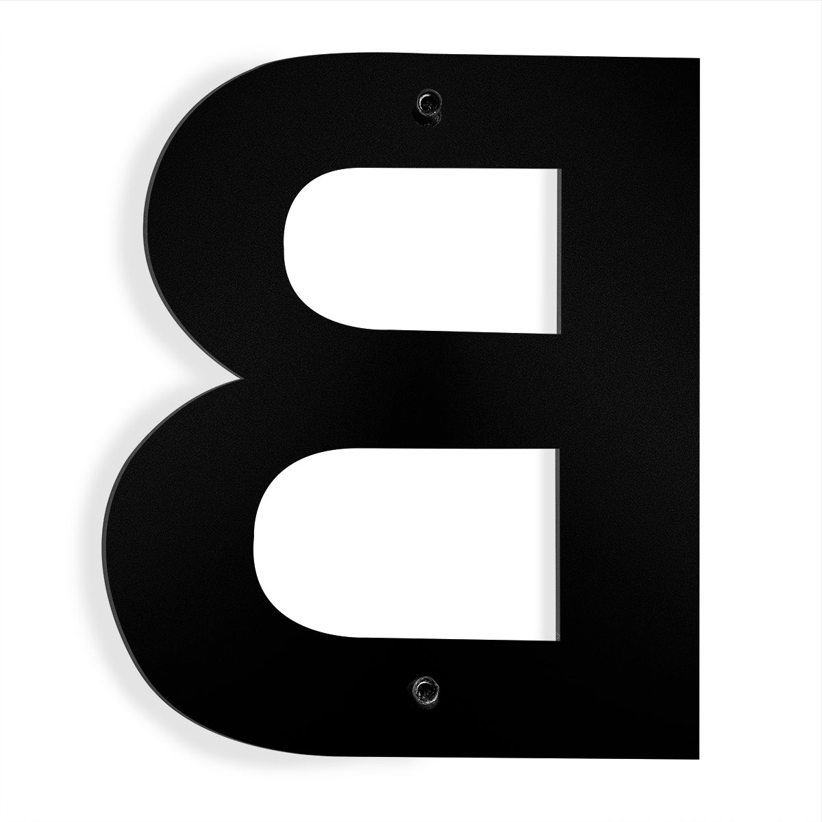 Barton 6" House apt hotel Letter Number Black Stainless Steel Satin 0 to 9 ABCD