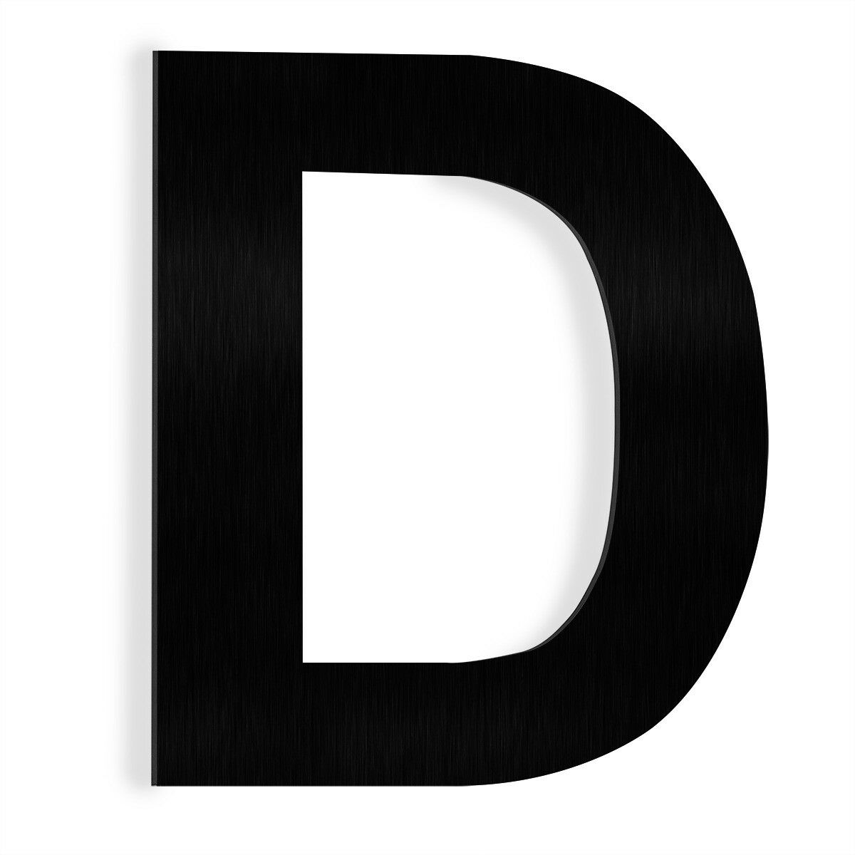 Barton 6" House apt hotel Letter Number Black Stainless Steel Satin 0 to 9 ABCD