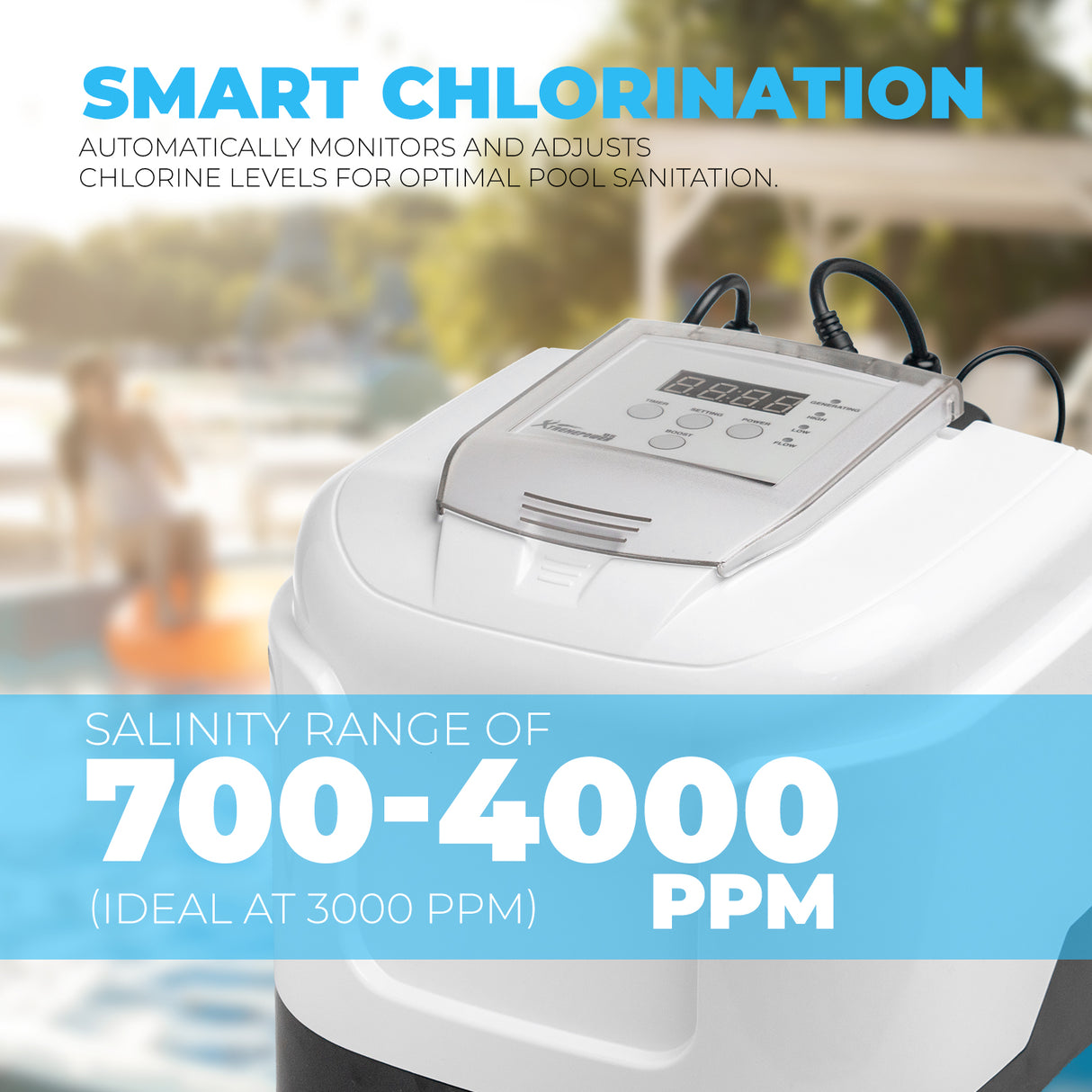 XtremepowerUS Salt water Pool Chlorine System 15,000 Above Ground Pools w/ E.C.O Salt Cell Generator